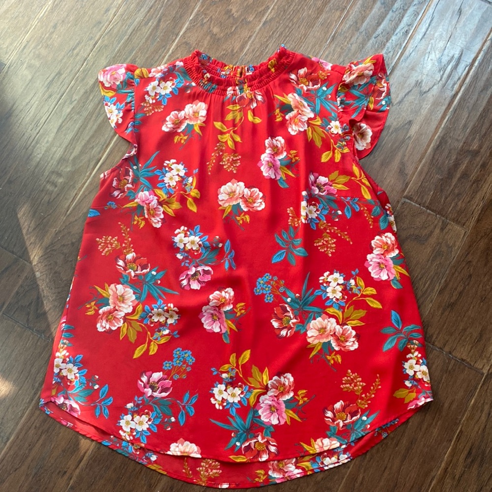 Loft size 14 floral blouse